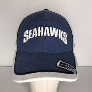 Seattle Seahawks Blue White Adjustable Hat
